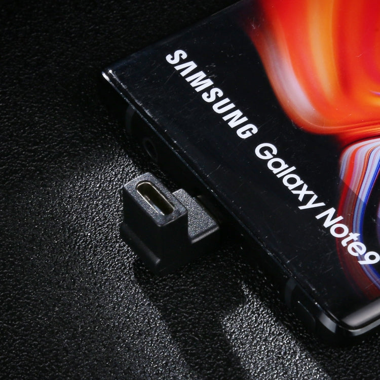 Type-C / USB-C Male to Type-C / USB-C Female 90 Degree Elbow Head Aluminium Alloy Adapter (Black) - Cable & Adapters by buy2fix | Online Shopping UK | buy2fix