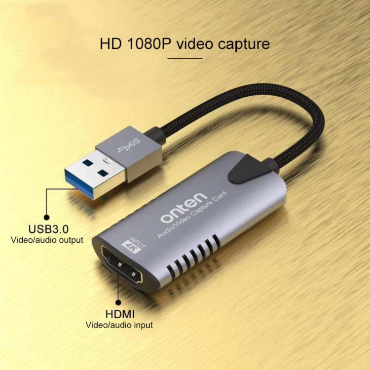 Onten US302 USB3.0 Audio Video Capture Card - Video Capture Solutions by Onten | Online Shopping UK | buy2fix