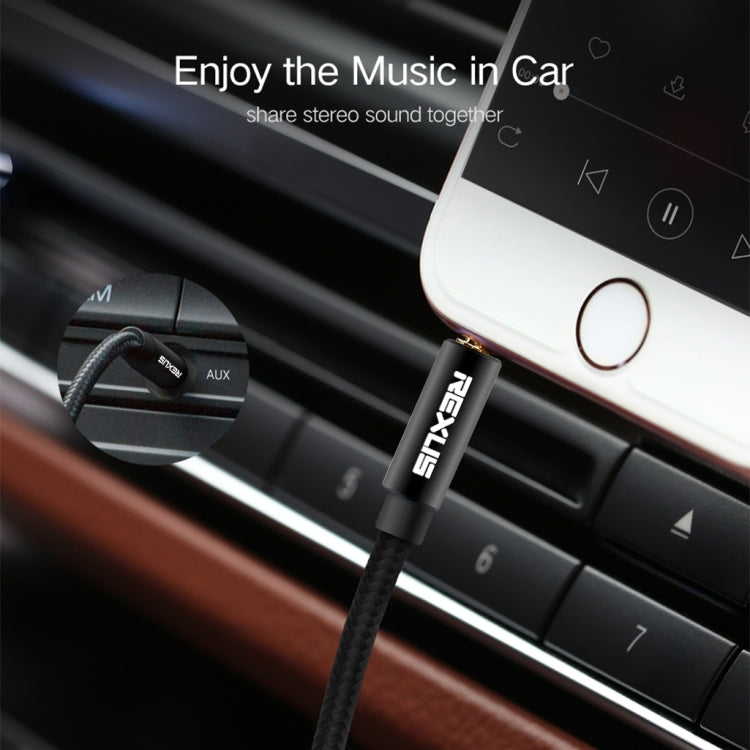 REXLIS 3629 3.5mm Male to Male Car Stereo Gold-plated Jack AUX Audio Cable for 3.5mm AUX Standard Digital Devices, Length: 1.8m by REXLIS