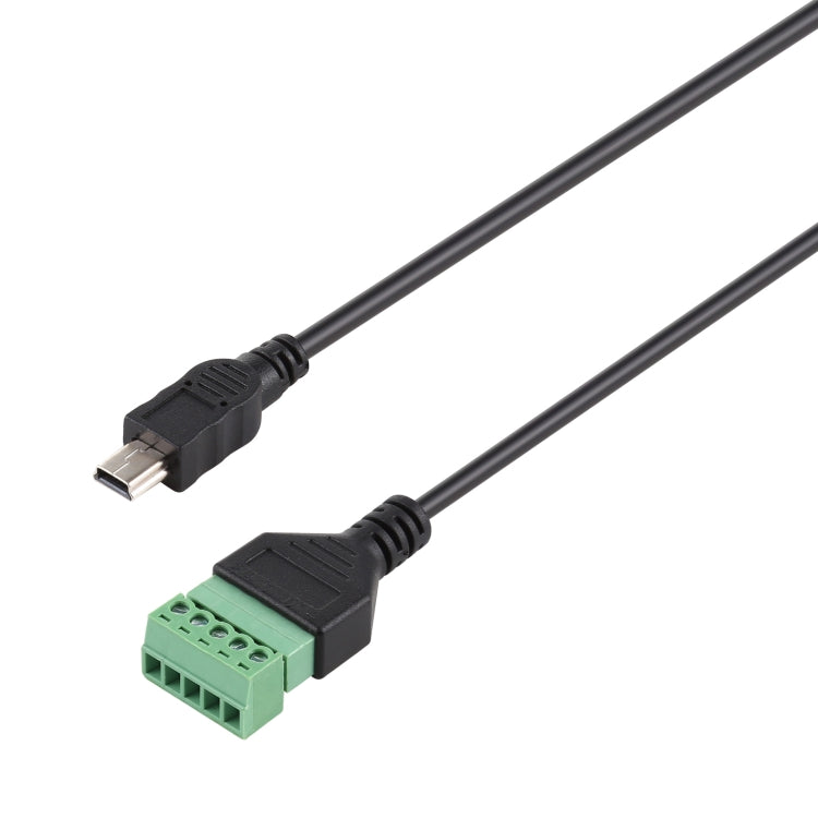 Mini 5 Pin Male to 5 Pin Pluggable Terminals Solder-free USB Connector Solderless Connection Adapter Cable, Length: 30cm by buy2fix