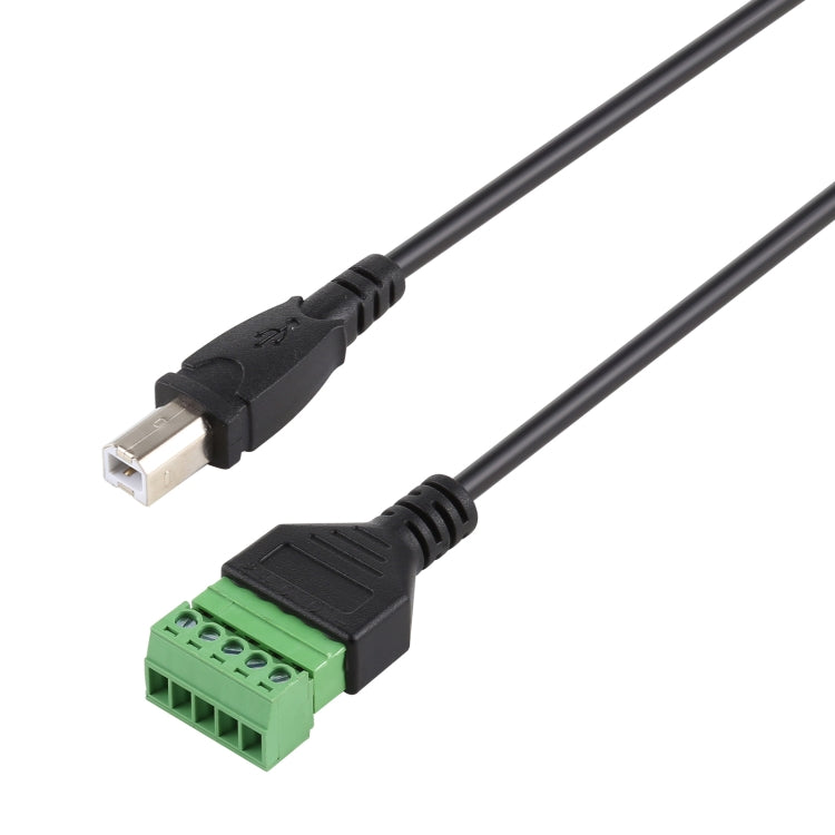 USB Type-B Male Plug to 5 Pin Pluggable Terminals Solder-free USB Connector Solderless Connection Adapter Cable, Length: 30cm - USB Cable by buy2fix | Online Shopping UK | buy2fix