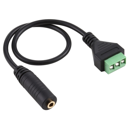 3.5mm Female to 3 Pin Pluggable Terminals Solder-free Connector Solderless Connection Adapter Cable, Length: 30cm - Microphone Audio Cable & Connector by buy2fix | Online Shopping UK | buy2fix
