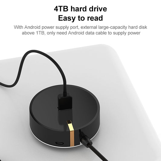 SH-016FXQ USB 2.0 to 4 USB 2.0 Interface Circular Splitter HUB by buy2fix