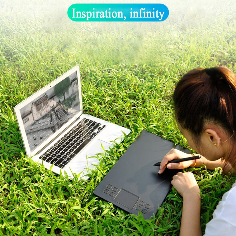 VEIKK A50 10x6 inch 5080 LPI Smart Touch Electronic Graphic Tablet, with Type-c Interface by VEIKK