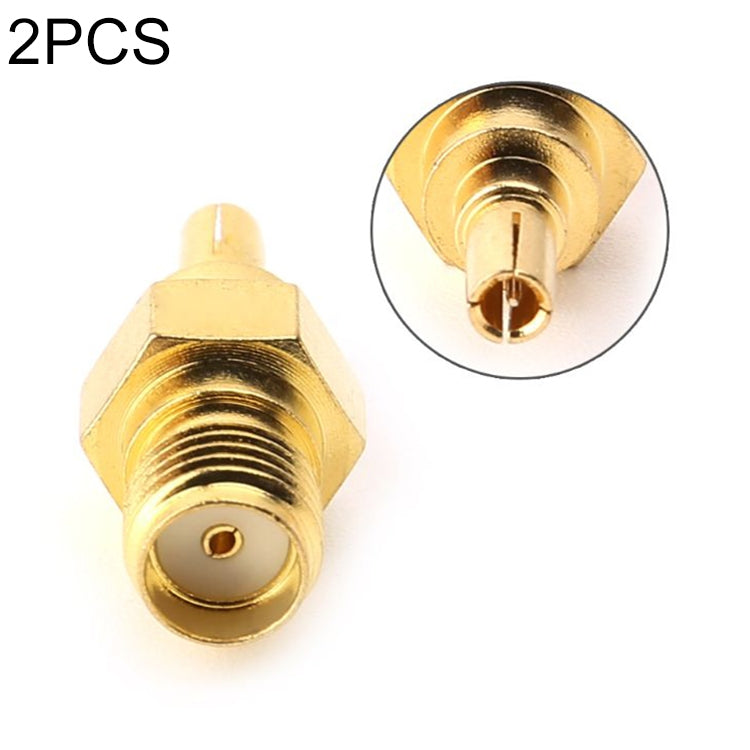 2 PCS SMA Female to CRC9 Male RF Coaxial Connector - DVB-T & Simulation Antenna by buy2fix | Online Shopping UK | buy2fix