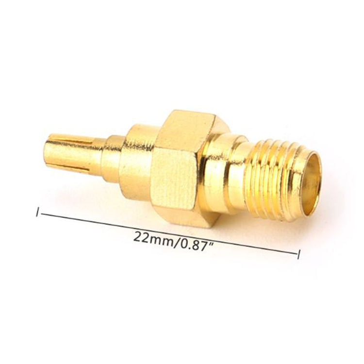 2 PCS SMA Female to CRC9 Male RF Coaxial Connector by buy2fix