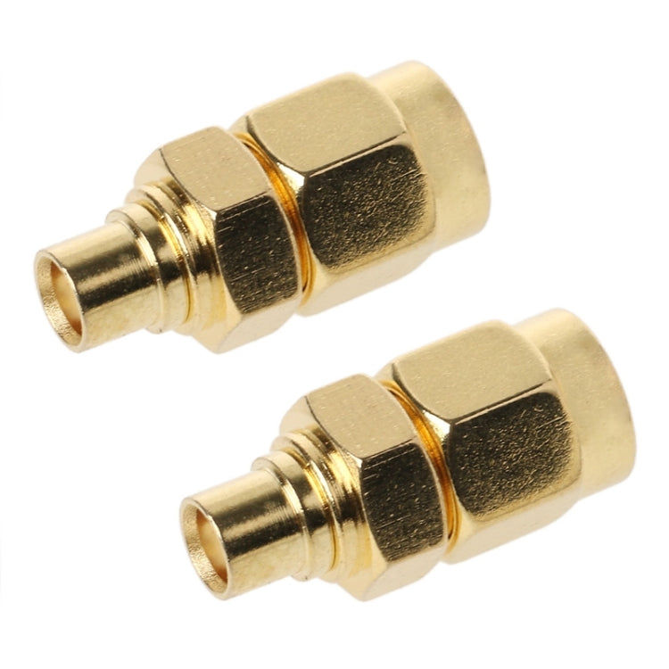 2 PCS SMA Male to MCX Female RF Coaxial Connector - DVB-T & Simulation Antenna by buy2fix | Online Shopping UK | buy2fix