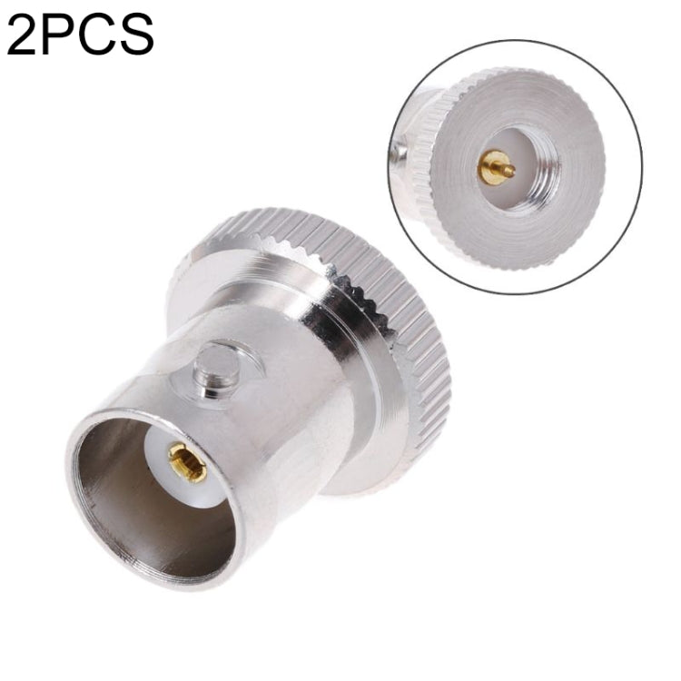 2 PCS SMA Male to BNC Female RF Connector - DVB-T & Simulation Antenna by buy2fix | Online Shopping UK | buy2fix