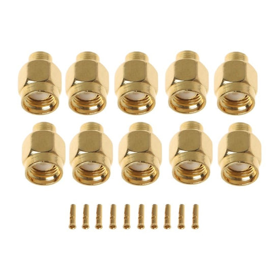 20 PCS SMA-JB3 RF Connector SMA Male Inner Screw & Pin Solder Semi-Rigid by buy2fix