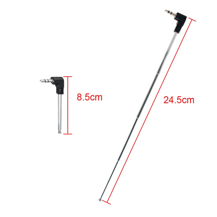 Retractable 3.5mm FM Radio Antenna for Mobile Phone, Max Length: 24.5cm by buy2fix