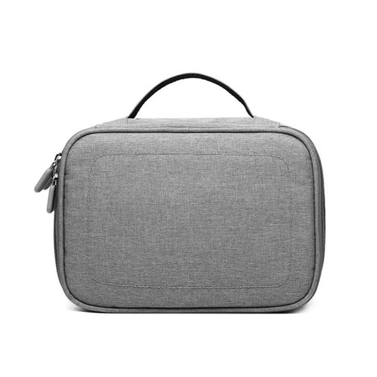 Multi-function Headphone Charger Data Cable Storage Bag, Single Layer Storage Bag, Size: 23x16x7cm(Grey) by buy2fix