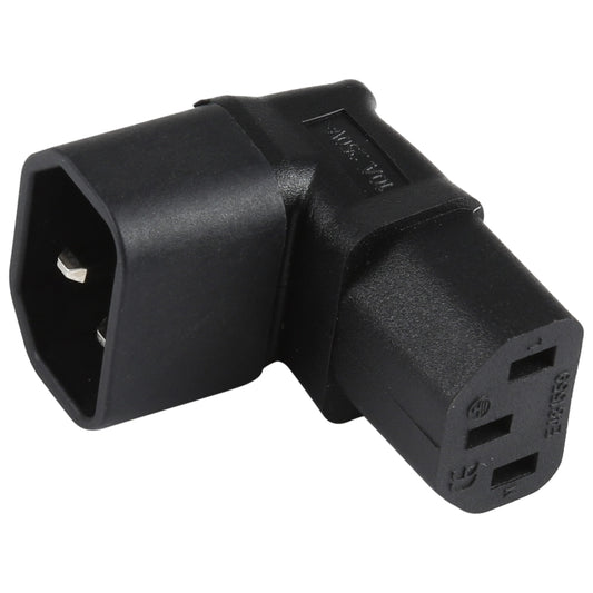 C13 to C14 Elbow (Up) AC Power Plug Adapter Converter Socket - Universal Power Adapter by buy2fix | Online Shopping UK | buy2fix