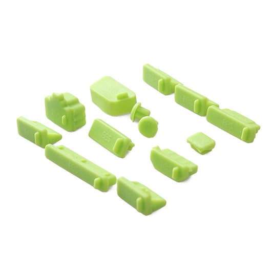 13 in 1 Universal Silicone Anti-Dust Plugs for Laptop(Green) - Anti-Dust Plugs by buy2fix | Online Shopping UK | buy2fix