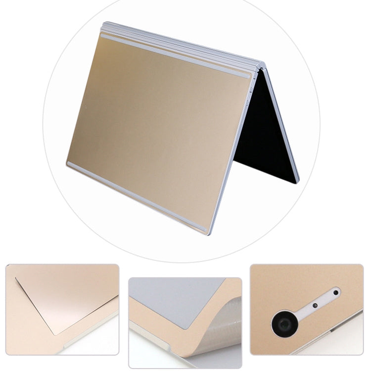 4 in 1 Notebook Shell Protective Film Sticker Set for Microsoft Surface Book 2 15 inch(Gold) - Screen & Keyboard Cover by buy2fix | Online Shopping UK | buy2fix