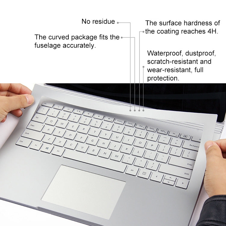 4 in 1 Notebook Shell Protective Film Sticker Set for Microsoft Surface Book 13.5 inch(Gold) - Screen & Keyboard Cover by buy2fix | Online Shopping UK | buy2fix