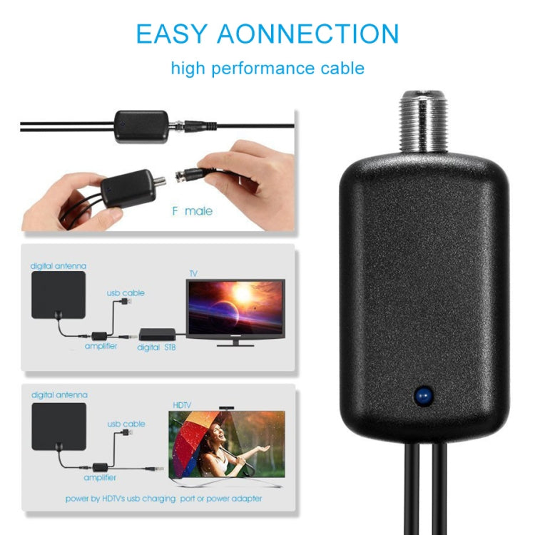USB Connector Signal Booster Amplifier + IEC Converter Head - DVB-T & Simulation Antenna by buy2fix | Online Shopping UK | buy2fix