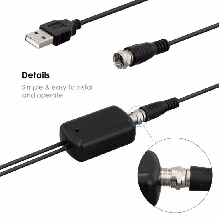 50 Miles Range 25dBi High Gain Digital Indoor HDTV Antenna with 3m Coaxial Cable - DVB-T & Simulation Antenna by buy2fix | Online Shopping UK | buy2fix