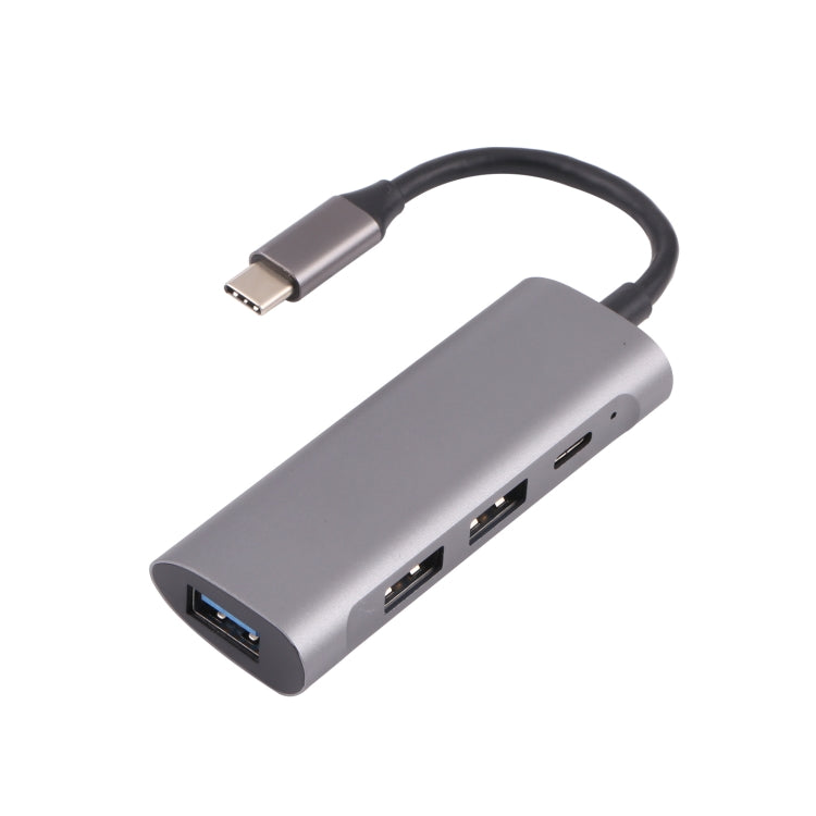 T-811 4 in 1 USB-C / Type-C to 3 USB 3.0 + USB-C / Type-C Ports HUB Docking Station - USB HUB by buy2fix | Online Shopping UK | buy2fix