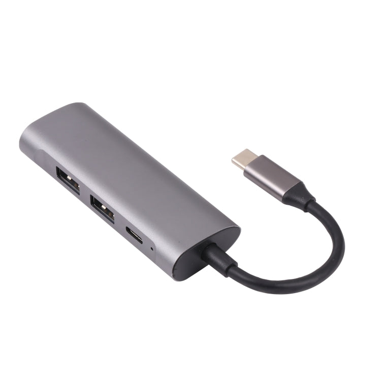 T-811 4 in 1 USB-C / Type-C to 3 USB 3.0 + USB-C / Type-C Ports HUB Docking Station - USB HUB by buy2fix | Online Shopping UK | buy2fix