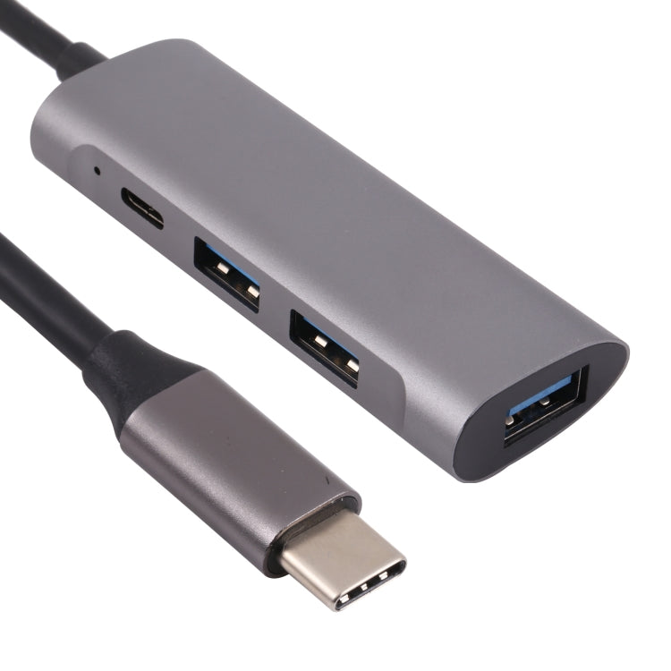 T-811 4 in 1 USB-C / Type-C to 3 USB 3.0 + USB-C / Type-C Ports HUB Docking Station - USB HUB by buy2fix | Online Shopping UK | buy2fix