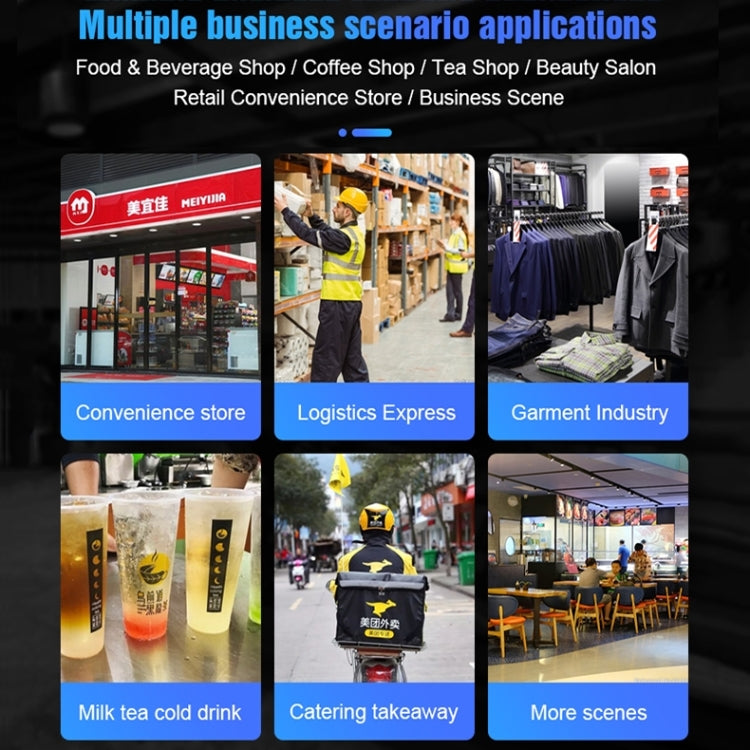 POS-6000 4G Version 1GB+8GB 58mm PDA Handheld 5.5 inch QR Code Android Smart POS Teminal Scanner Printer, UK Plug by buy2fix