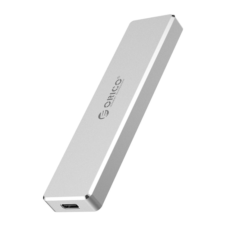 ORICO PCM2-C3 M.2 M-Key to USB 3.1 Gen2 USB-C / Type-C Push-top Solid State Drive Enclosure, The Maximum Support Capacity: 2TB(Silver) - HDD Enclosure by ORICO | Online Shopping UK | buy2fix