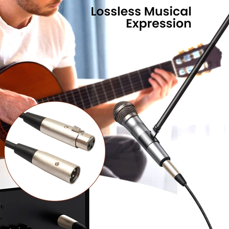 1.8m 3-Pin XLR Male to XLR Female MIC Shielded Cable Microphone Audio Cord - Microphone Audio Cable & Connector by buy2fix | Online Shopping UK | buy2fix