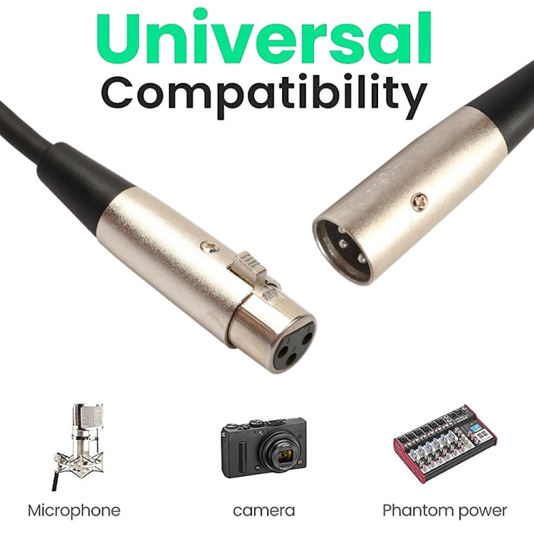 3m 3-Pin XLR Male to XLR Female MIC Shielded Cable Microphone Audio Cord - Microphone Audio Cable & Connector by buy2fix | Online Shopping UK | buy2fix