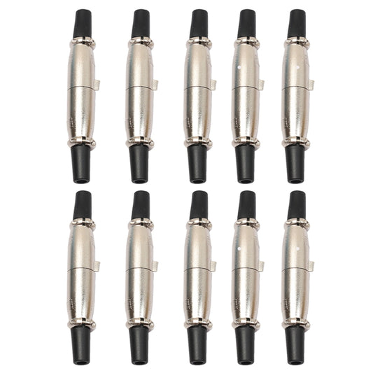 10 Pairs 3 Pin XLR Plug Male + Female Jack Mic Jack Plug Socket Connector - Microphone Audio Cable & Connector by buy2fix | Online Shopping UK | buy2fix