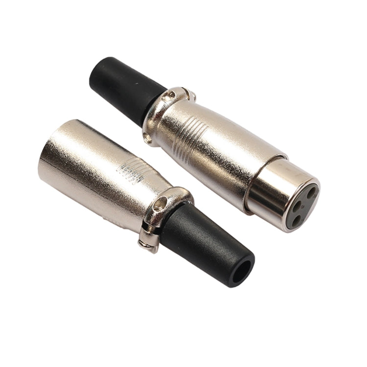 10 Pairs 3 Pin XLR Plug Male + Female Jack Mic Jack Plug Socket Connector - Microphone Audio Cable & Connector by buy2fix | Online Shopping UK | buy2fix