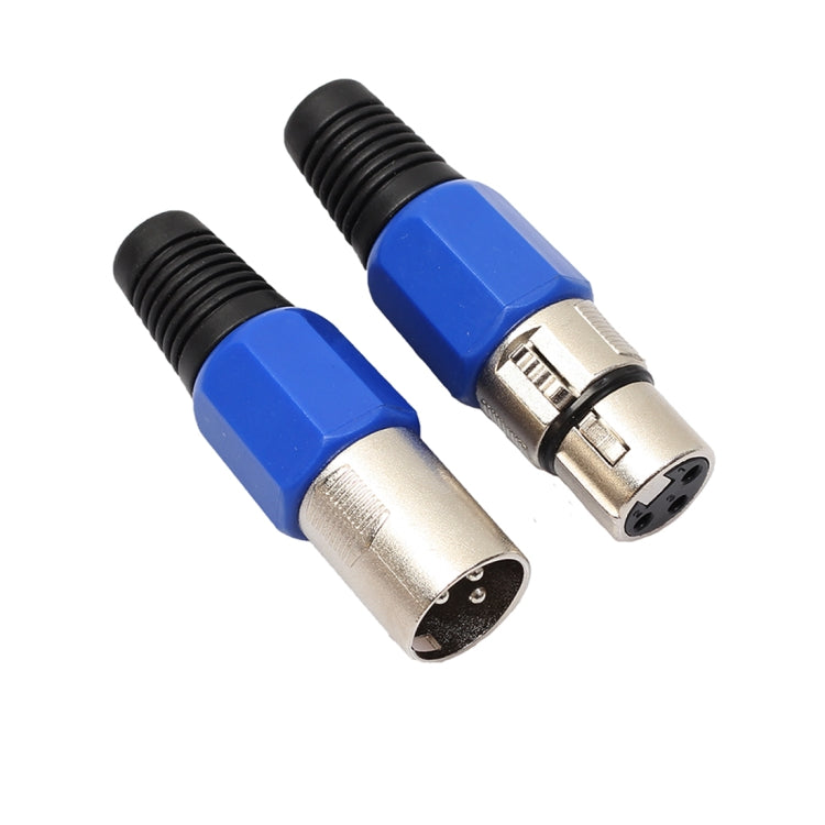 10 Pairs Metal Female Male XLR 3 Pin Jack Socket Plug Audio Connector - Microphone Audio Cable & Connector by buy2fix | Online Shopping UK | buy2fix
