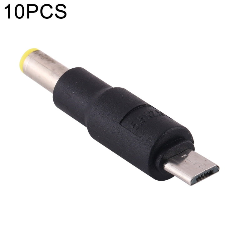 10 PCS 5.5 x 2.5mm to Micro USB DC Power Plug Connector - Universal Power Adapter by buy2fix | Online Shopping UK | buy2fix