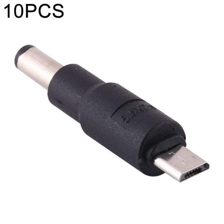 10 PCS 5.5 x 2.1mm to Micro USB DC Power Plug Connector - Universal Power Adapter by buy2fix | Online Shopping UK | buy2fix
