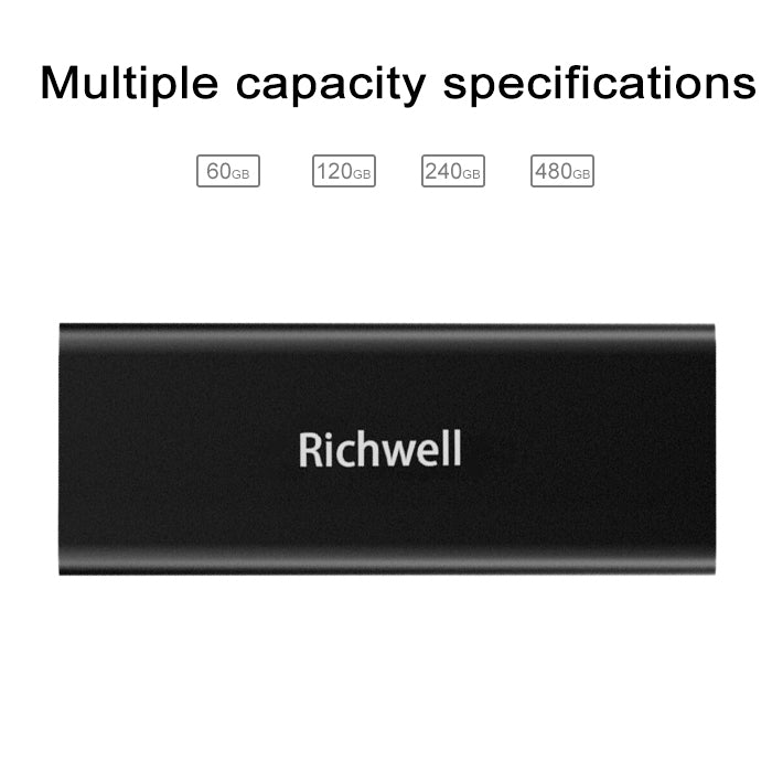 Richwell SSD R280-SSD-480GB 480GB Mobile Hard Disk Drive for Desktop PC(Black) by Richwell