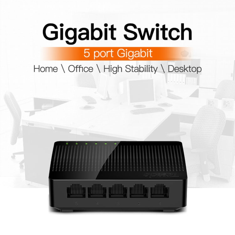 Tenda SG105 Mini 5 Ports 1000Mpbs Fast Gigabit Ethernet Network Switch LAN HUB - Switch by Tenda | Online Shopping UK | buy2fix
