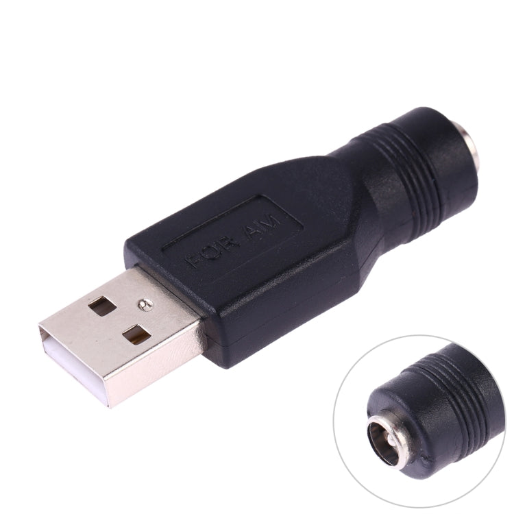 USB Male to 5.5 x 2.1mm Female Plug Adapter Connector - Universal Power Adapter by buy2fix | Online Shopping UK | buy2fix