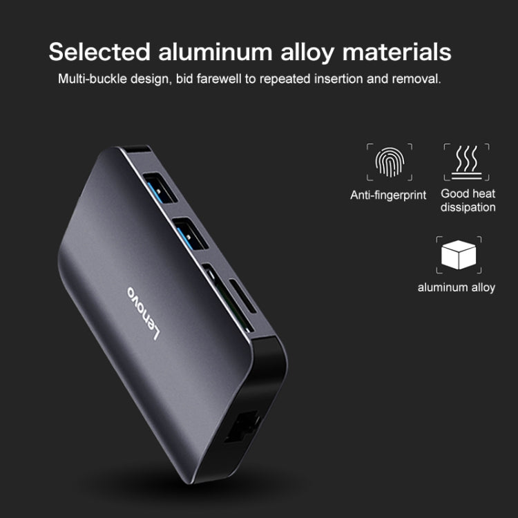 Lenovo F1-C08 8 In 1 Type-C / USB-C to HDMI Multi-function Converter Hub by Lenovo