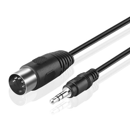 3.5mm Stereo Jack to Din 5 Pin MIDI Plug Audio Adapter Cable, Cable Length: 1.5m - Microphone Audio Cable & Connector by buy2fix | Online Shopping UK | buy2fix
