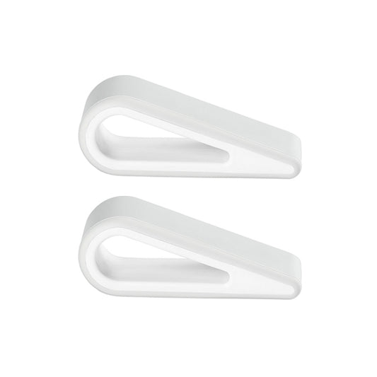 2 PCS Simple Notebook Computer Bracket Adjustable Height Increase Heat Dissipation Base Pad Holder (White) - Laptop Stand by buy2fix | Online Shopping UK | buy2fix