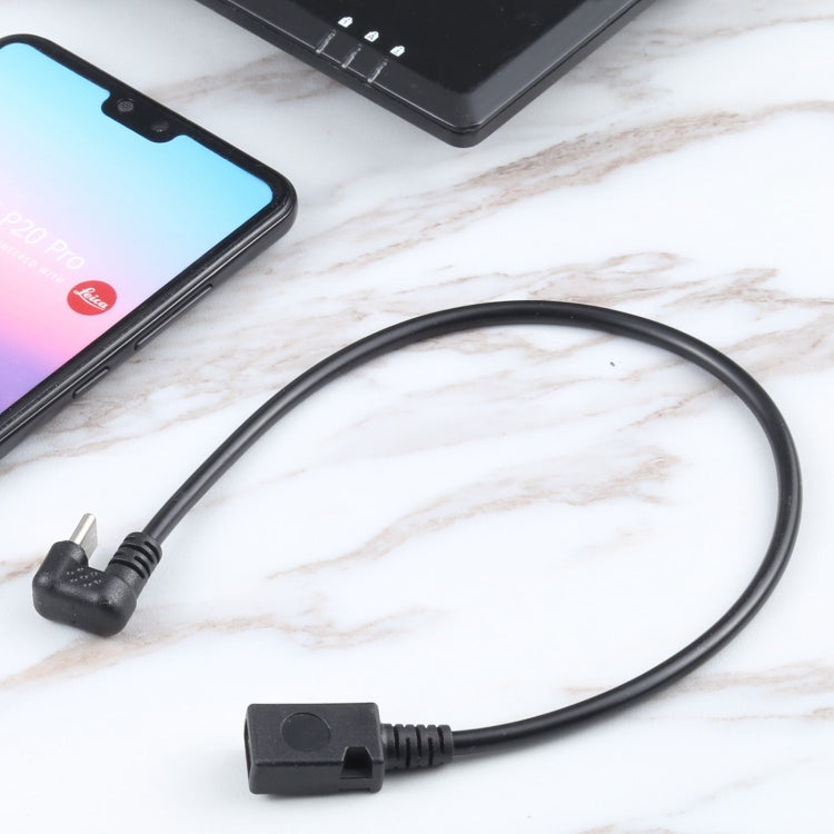 U-shaped USB-C / Type-C Male to Micro USB Female Extension Cable by buy2fix