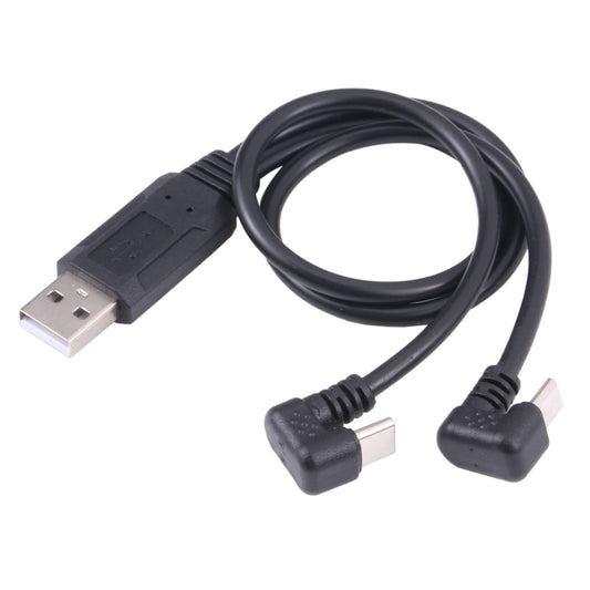 U-shaped USB-C / Type-C Male + Micro USB Male to USB Cable by buy2fix
