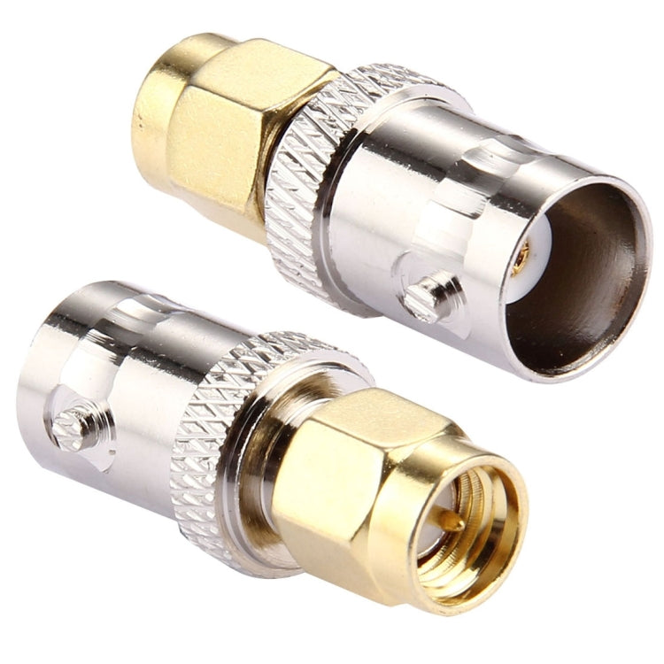 2 PCS BNC Female to SMA Male Connector - Connector by buy2fix | Online Shopping UK | buy2fix