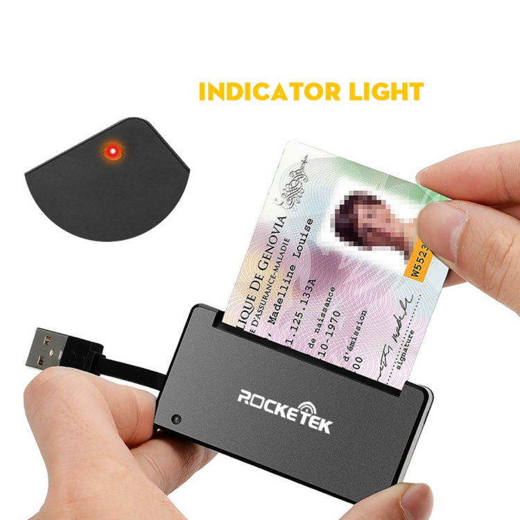 ROCKETEK SCR3 CAC ID SIM Chip Smart Card Reader - by ROCKETEK | Online Shopping UK | buy2fix