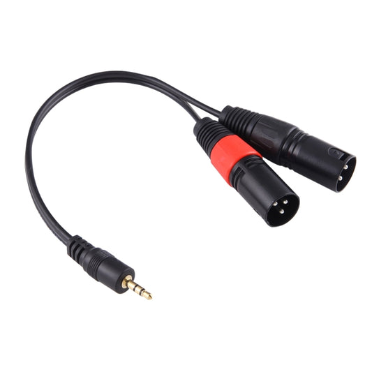 30cm Metal Head 3.5mm Male to 3 Pin XLR CANNON Male Audio Connector Adapter Cable - Microphone Audio Cable & Connector by buy2fix | Online Shopping UK | buy2fix