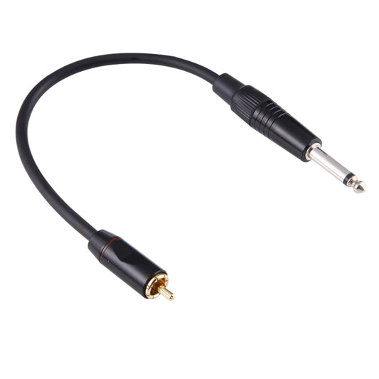 30cm Metal Head 6.35mm Male to RCA Male Audio Connector Adapter Cable for Mixing Console - Microphone Audio Cable & Connector by buy2fix | Online Shopping UK | buy2fix