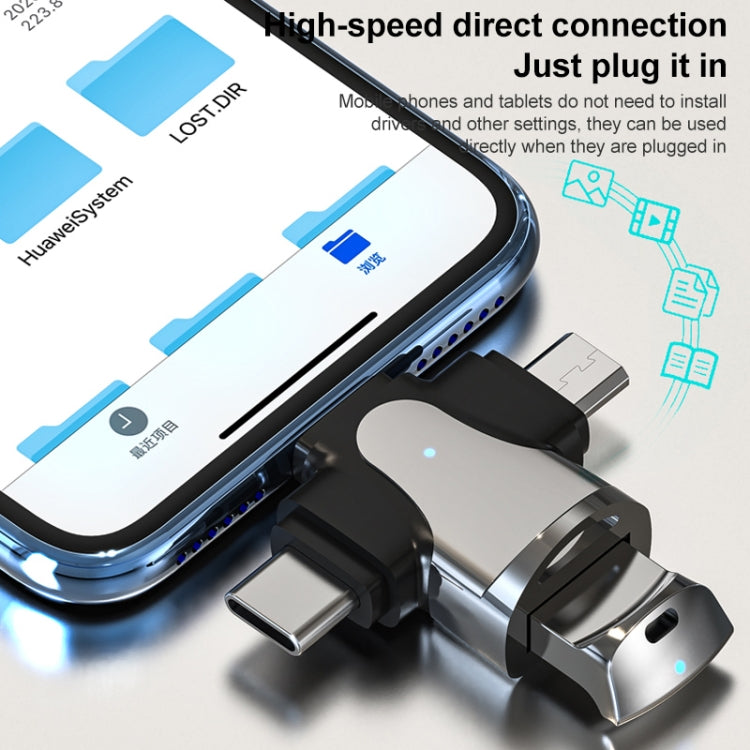 3 In 1 OTG Adapter (Gold) - OTG Adapter by buy2fix | Online Shopping UK | buy2fix