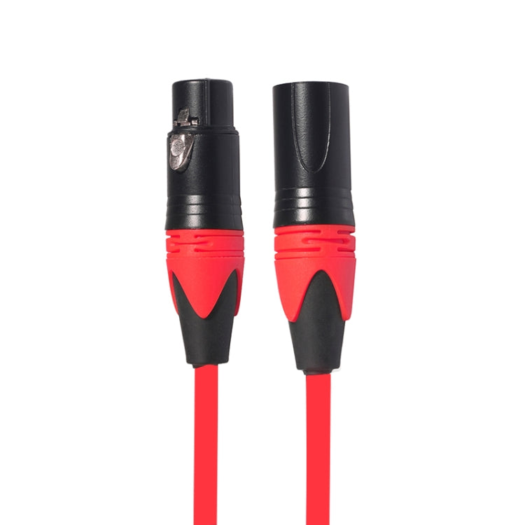 XRL Male to Female Microphone Mixer Audio Cable, Length: 3m (Red) - Microphone Audio Cable & Connector by buy2fix | Online Shopping UK | buy2fix
