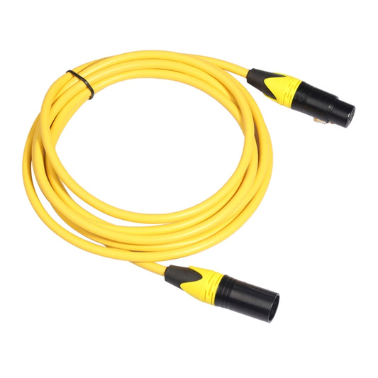 XRL Male to Female Microphone Mixer Audio Cable, Length: 3m (Yellow) by buy2fix
