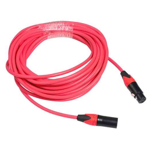XRL Male to Female Microphone Mixer Audio Cable, Length: 5m (Red) by buy2fix