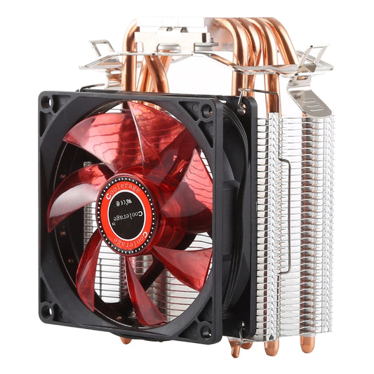 CoolAge L400 DC 12V 1600PRM 40.5cfm Heatsink Hydraulic Bearing Cooling Fan CPU Cooling Fan for AMD Intel 775 1150 1156 1151(Red) - Fan Cooling by buy2fix | Online Shopping UK | buy2fix